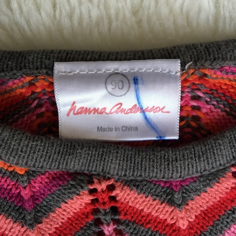Hanna Andersson Knit Dress size 90 or 3T - Picture 4 of 6